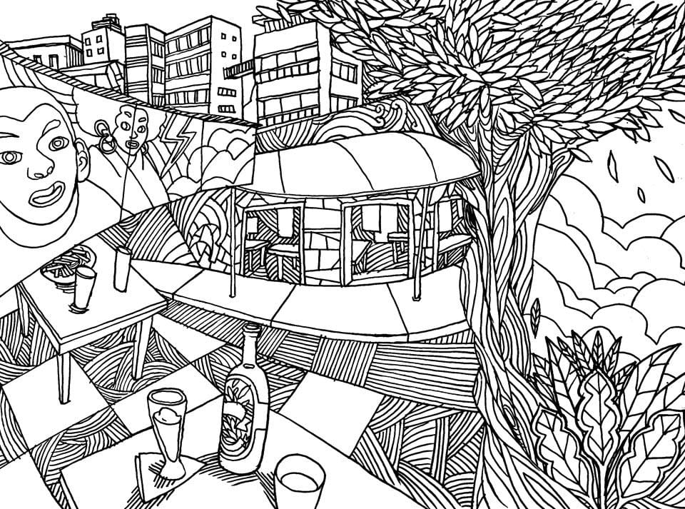 Kart av São Paulo coloring - Vila Madalena