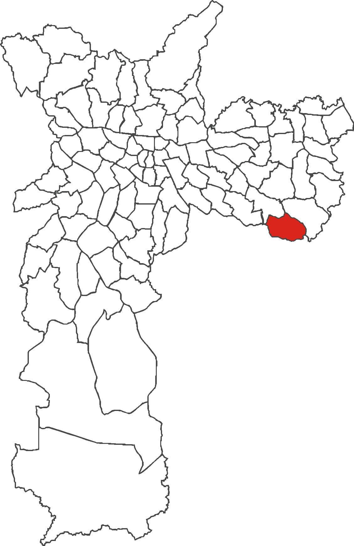 Kart av São Rafael-distriktet