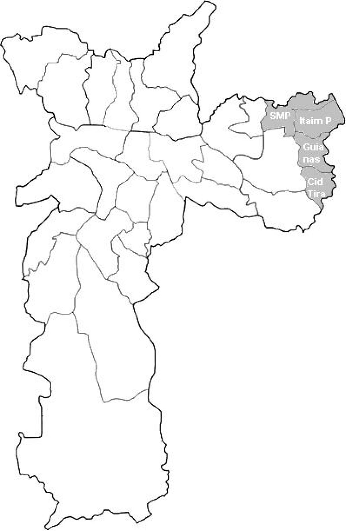 Kart av sone-Timor 2 São Paulo