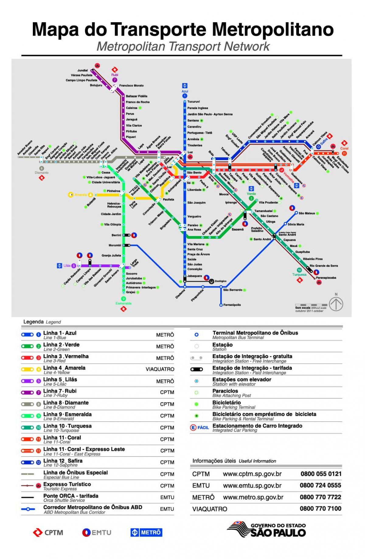 Kart over SPTrans