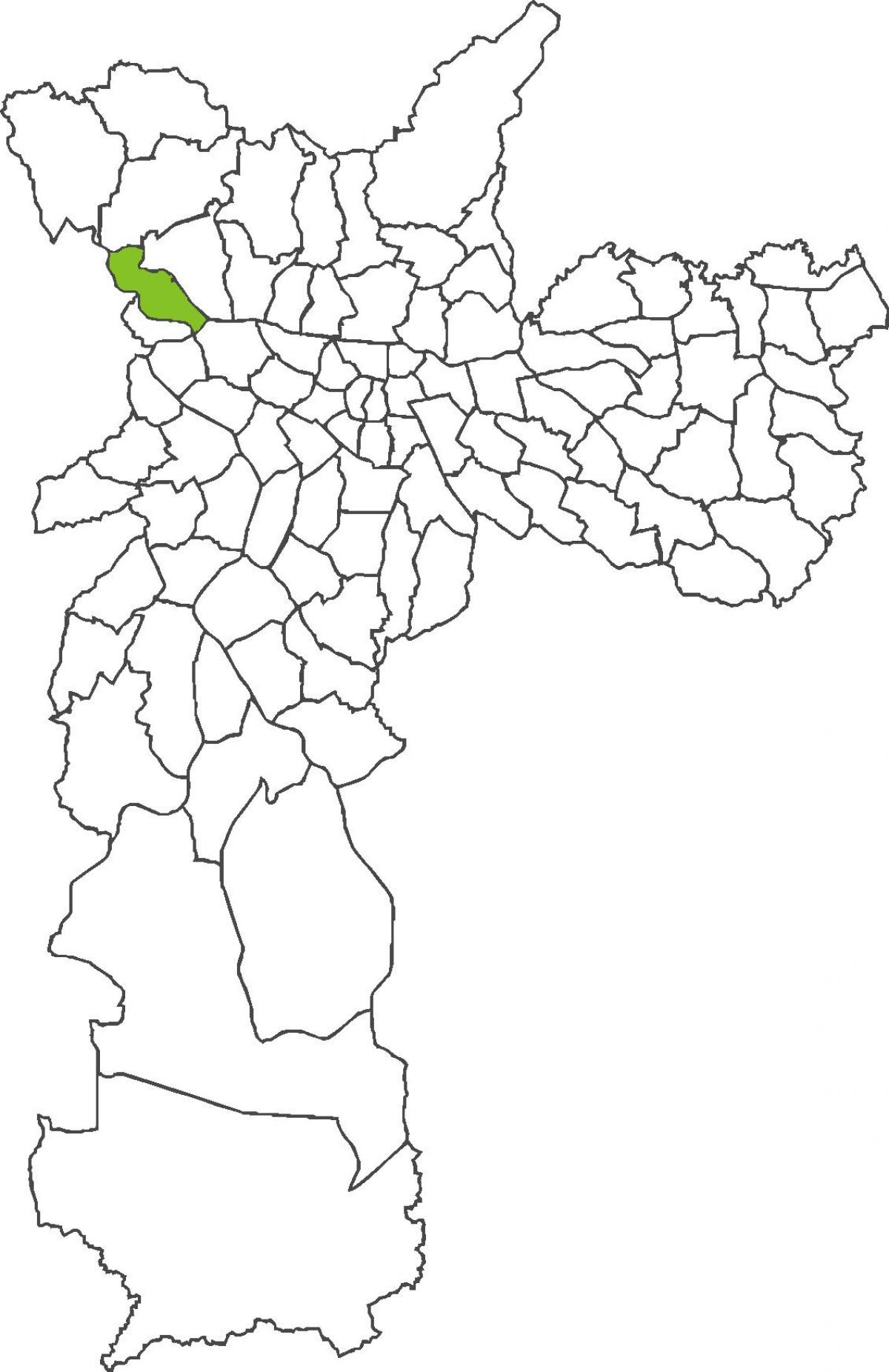 Kart av São Domingos-distriktet