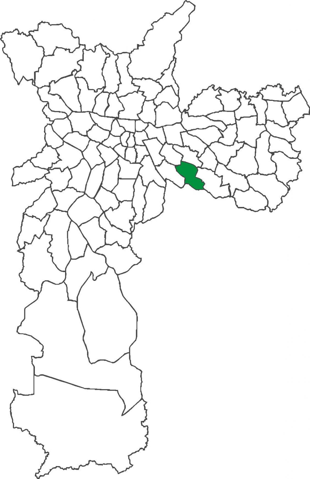 Kart av São Lucas-distriktet