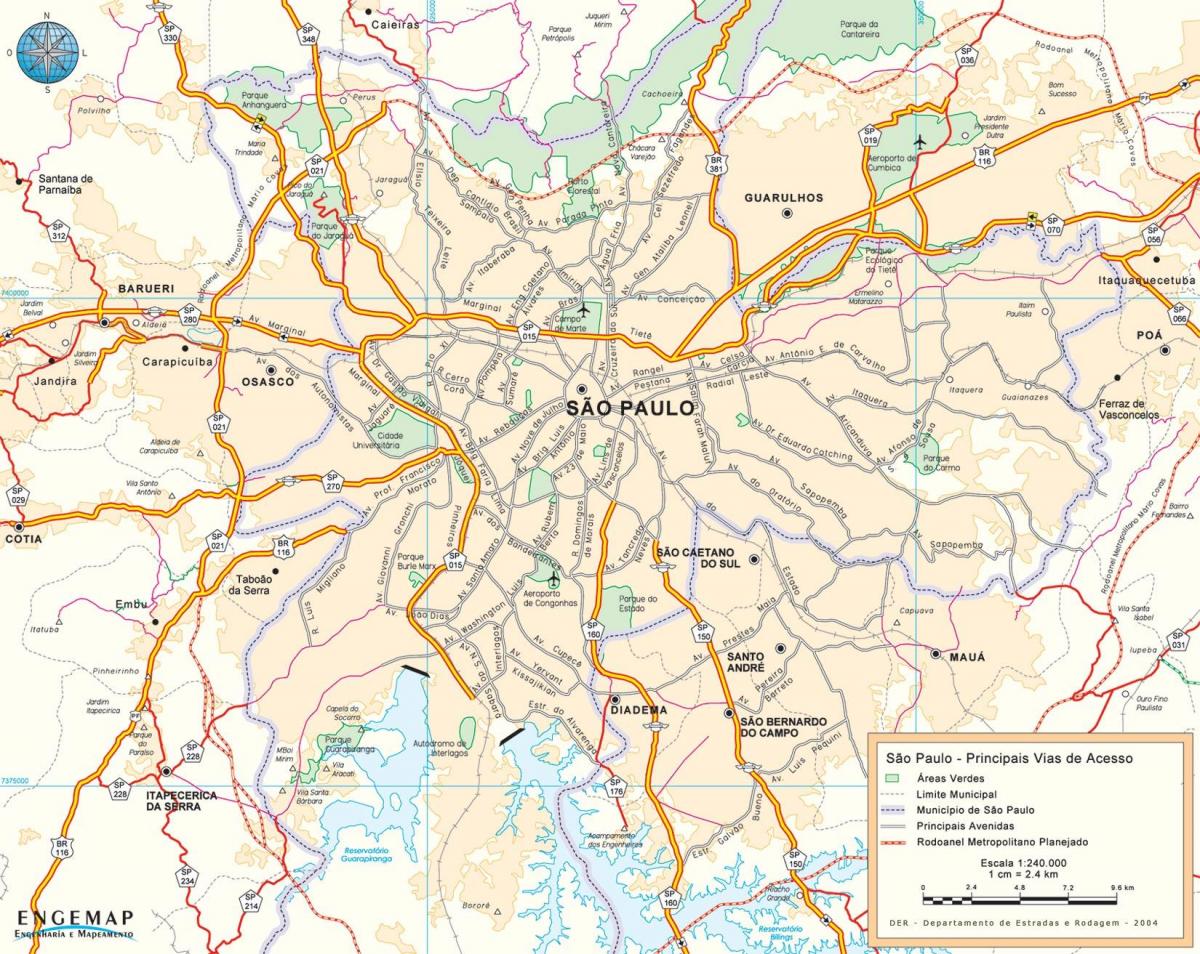 Kart av São Paulo