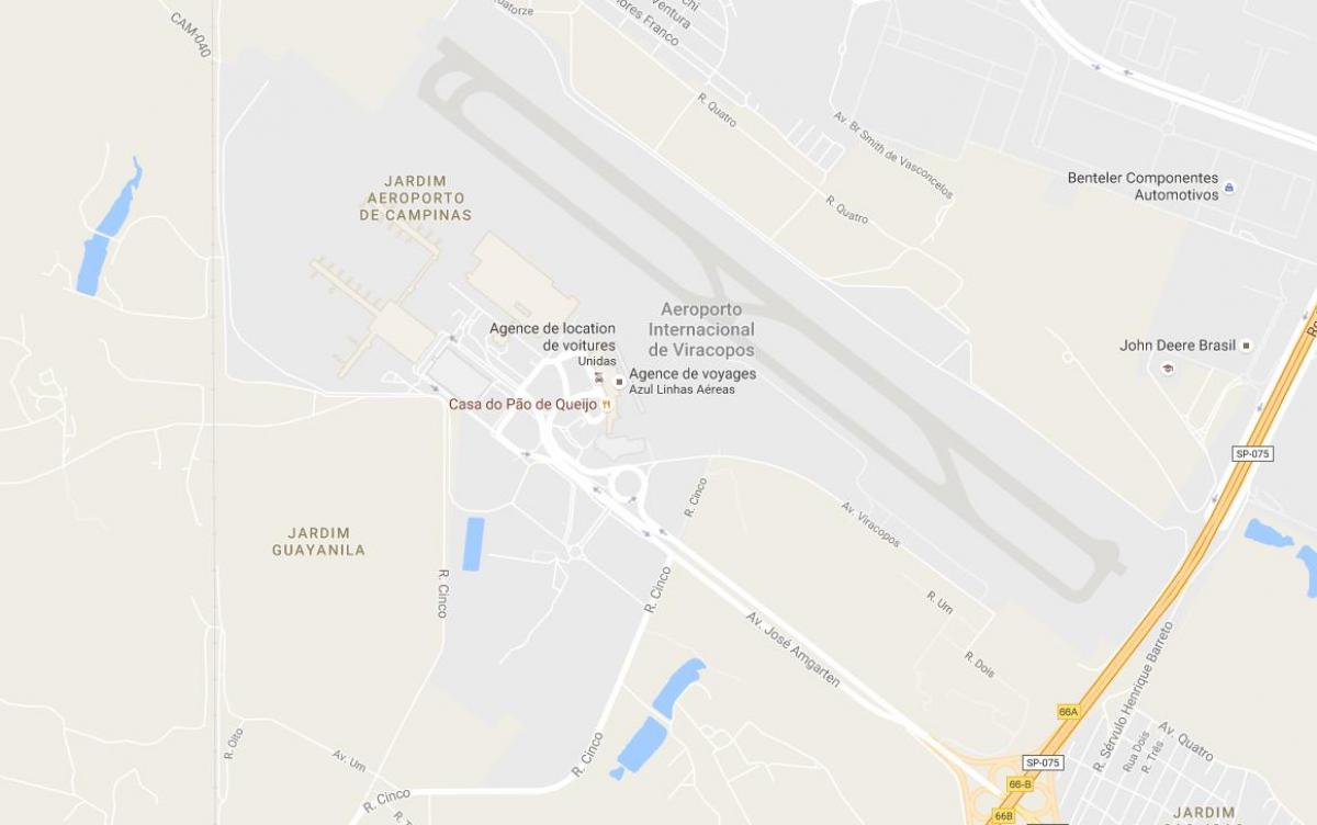Kart over VCP - lille sjarmerende airport