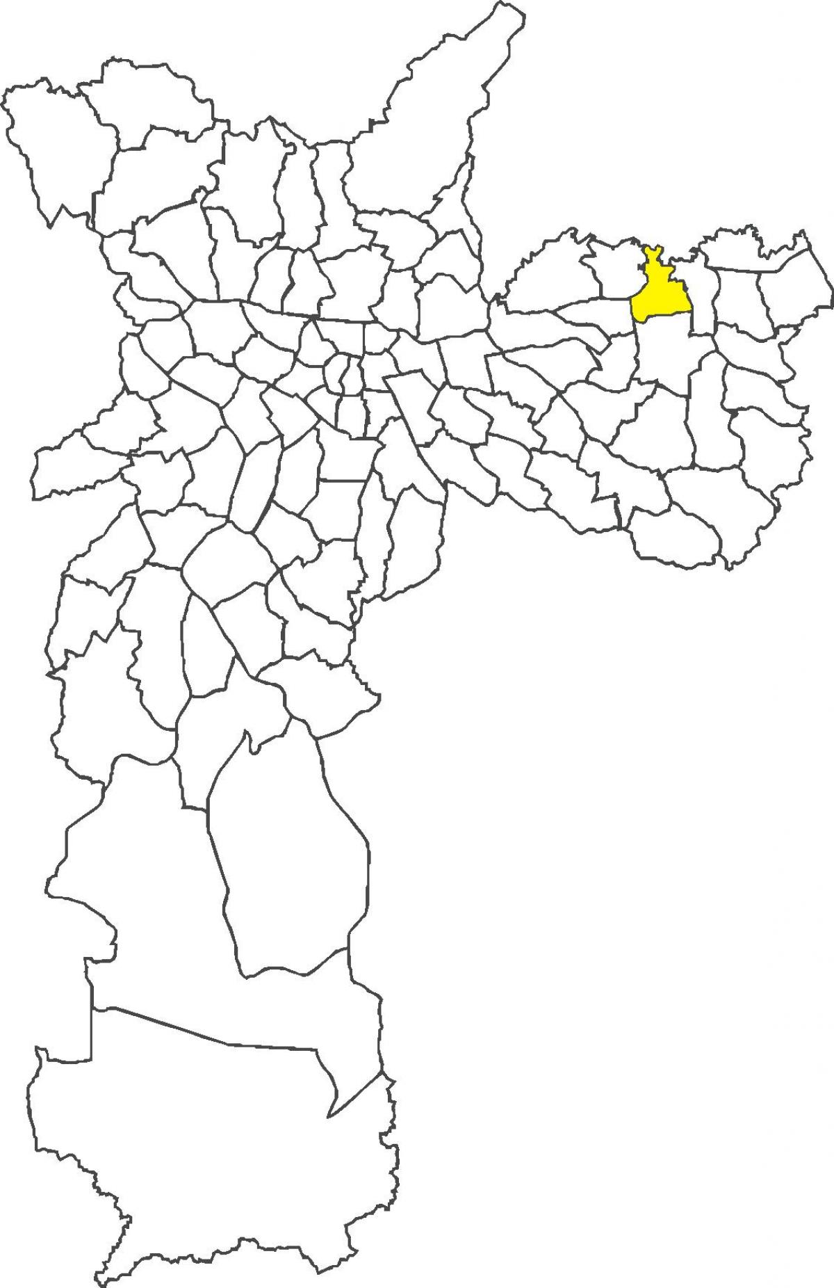 Kart over Vila Jacuí distriktet