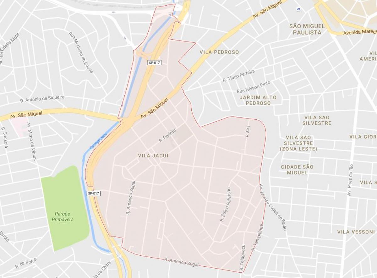Kart over Vila Jacuí São Paulo