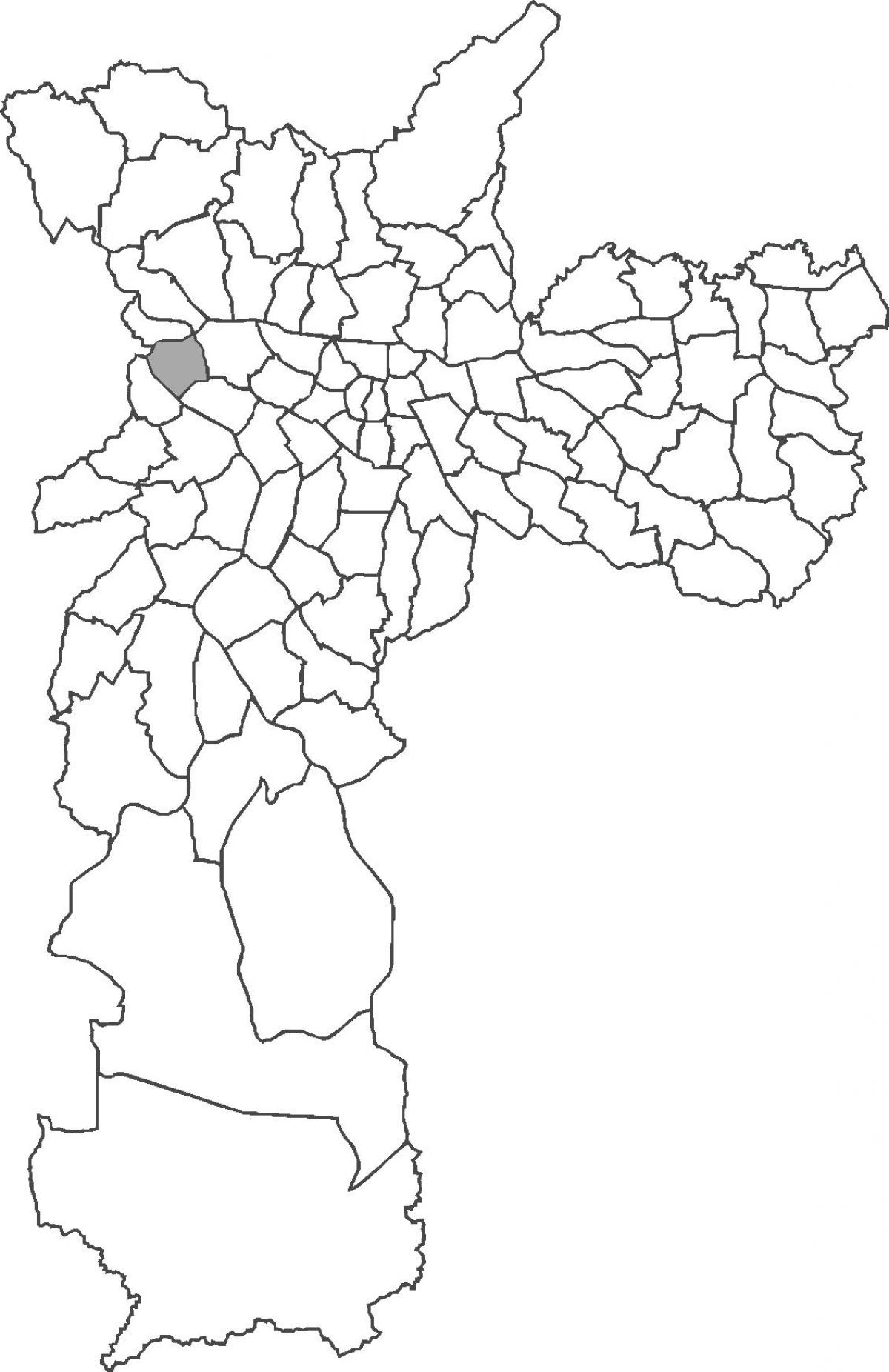 Kart over Vila Leopoldina distriktet