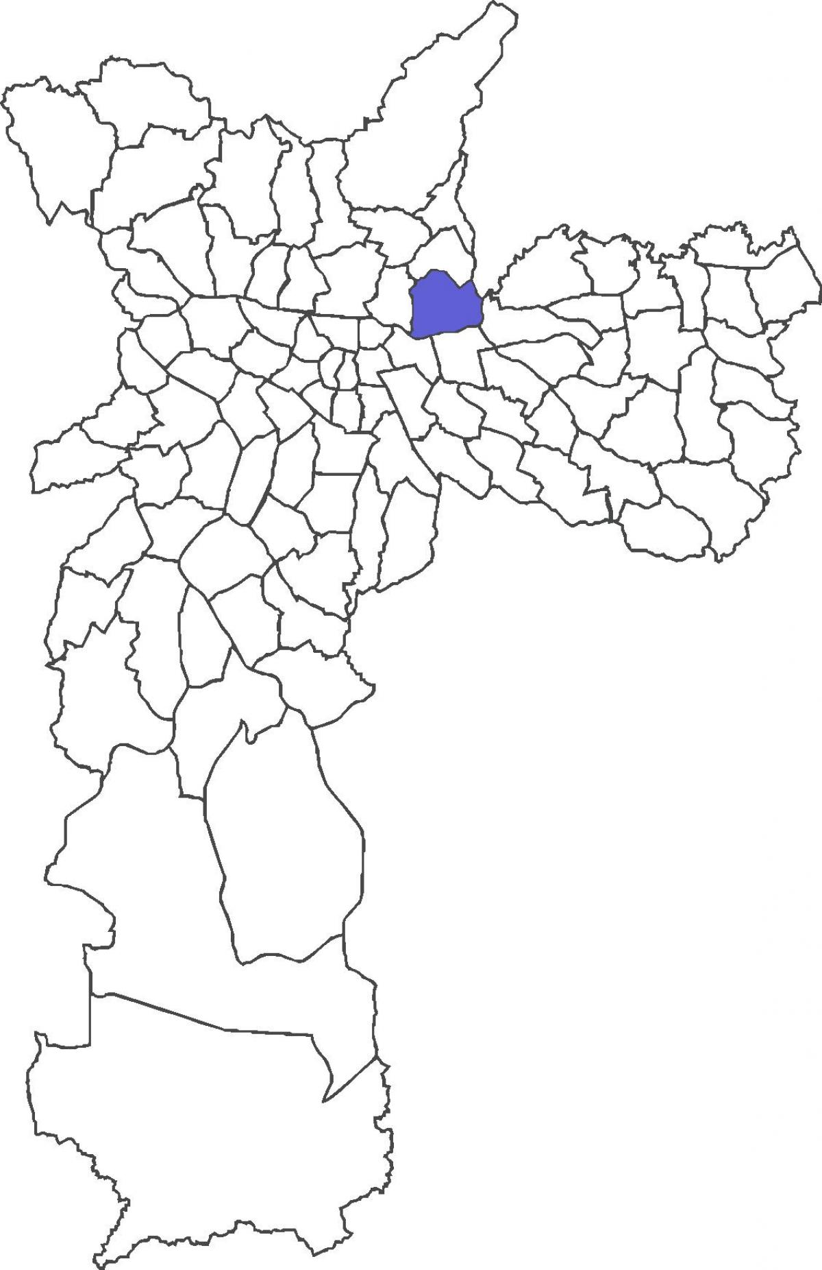 Kart over Vila Maria distriktet