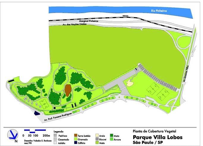 Kart av Villa lobos Park