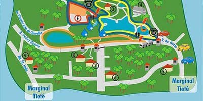 Kart av Alberto Löfgren park - hage blomster