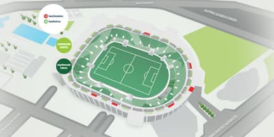 Kart av Allianz Parque - Øvre plattinger
