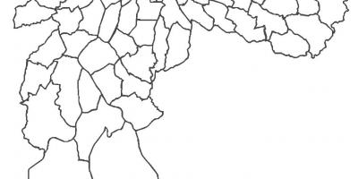 Kart av Alto de Pinheiros-distriktet