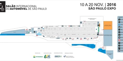 Kart av auto show São Paulo