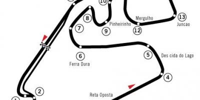 Kart over Autódromo José Carlos Tempo