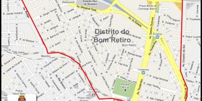 Kart av Bom Retiro-São Paulo