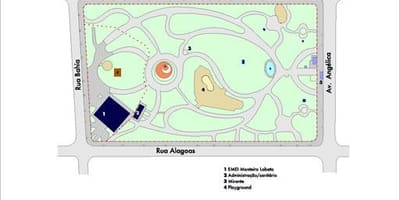 Kart av Buenos Aires São Paulo park