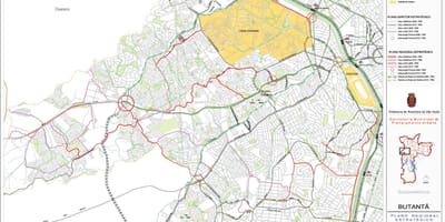 Kart over Butantã São Paulo - Veier