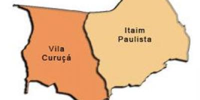 Kart over bydelen itaim Paulista - Vila Curuçá sub-prefecture