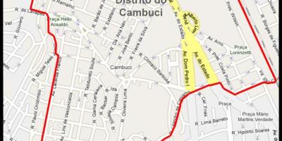 Kart over Cambuci São Paulo