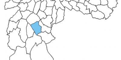 Kart av Campo Grande-distriktet