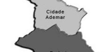 Kart over Cidade Ademar sub-prefecture