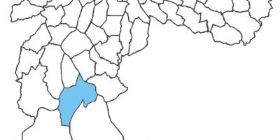 Kart over Cidade Dutra distriktet