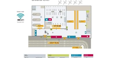 Kart av international airport-São Paulo-Guarulhos - Terminal 4