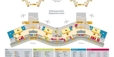 Kart av international airport-São Paulo-Guarulhos