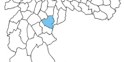 Kart av Jabaquara-distriktet