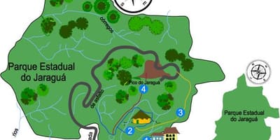 Kart av Topp Jaraguá