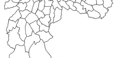 Kart av Jardim Paulista-distriktet