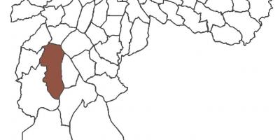 Kart av Jardim São Luís distriktet