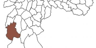 Kart av Jardim Ângela distriktet