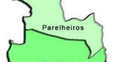 Kart over Parelheiros sub-prefecture