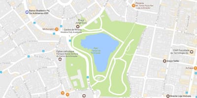 Kart over parken akklimatisering São Paulo