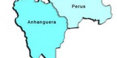Kart av Perus sub-prefecture
