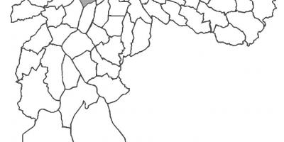 Kart av Pinheiros-distriktet
