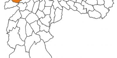 Kart over Rio Pequeno distriktet