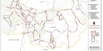 Kart av São Mateus São Paulo - Veier