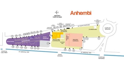 Kart av São Paulo Anhembi