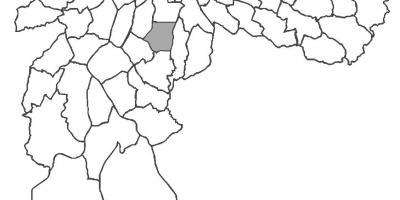Kart over distriktet Saúde