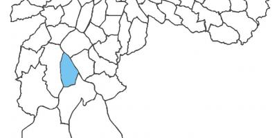Kart av Socorro-distriktet