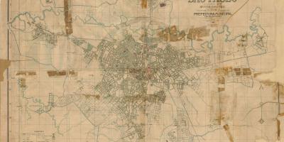 Kart av tidligere São Paulo - 1916