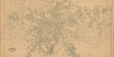 Kart av tidligere São Paulo - 1943