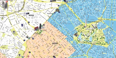 Kart av turisme São Paulo