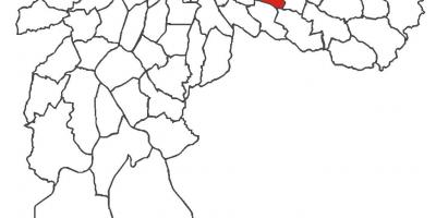 Kart over Vila Formosa-distriktet