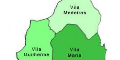 Kart over Vila Maria sub-prefecture