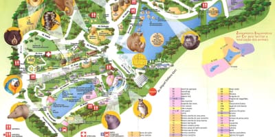 Kart av zoological park av São Paulo